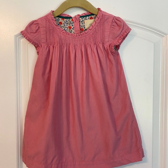 Mini Boden Other - Mini Boden corduroy pink dress 12-18mths EUC